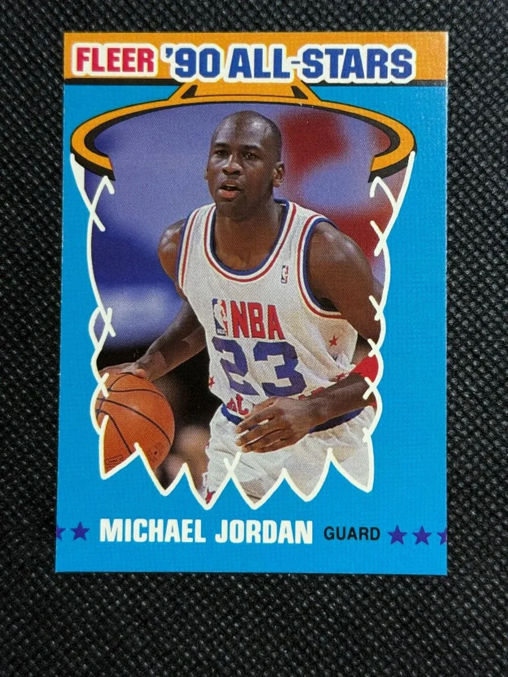 Fleer 1990-91 All-Stars Michael Jordan #5 NBA All-Star Chicago Bulls HOF
